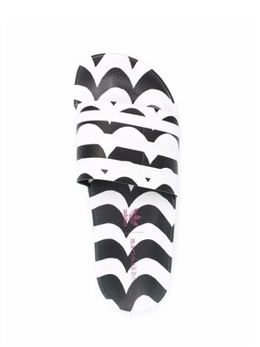 Marimekko Black and White Graphic Sandals Size 6